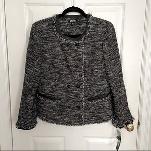 NWT DKNY tweed Jacket size 14